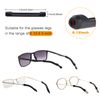 SMARTTOP Soft Silicone Eyeglasses Temple Tips Sleeve Retainer,Anti-Slip Elastic Comfort Glasses Retainers For Spectacle Sunglasses Reading Glasses Eyewear (6Pairs Black)