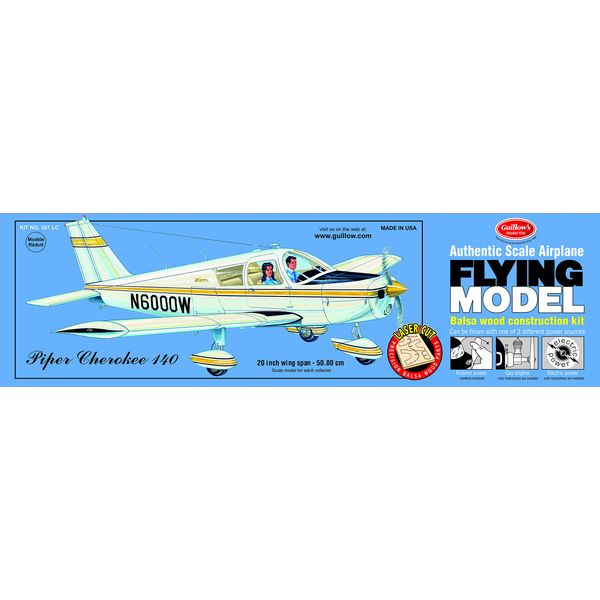 Guillows Piper Cherokee 140 balsa model kit