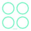 Candy Buffet Scalloped Labels Robin Egg Blue /5