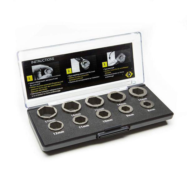 Rescue Nut & Bolt Extractor Set, Silber