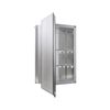 Croydex Winster Single Door, Recessed or Surface Mount, Hang 'n' Lock Medicine Cabinet , 16''W x 20''H, Aluminum