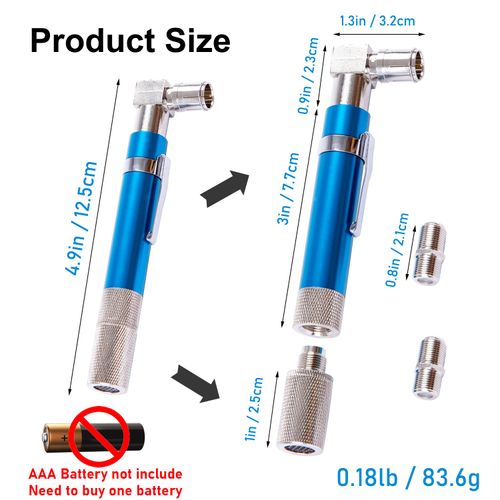 GROWORD Coaxial Pocket Toner Pocket Continuity Tester(Tracer) and Toner with Light&Buzzer Voltage Toner and Barrel Connector Bundle for Testing Coax Cable, RG6, RG59, CATV Wire Tracer