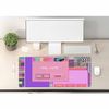 Woutay Large Mouse Pad,Pink Computer Dialog Box,Extended Mouse Pad for Office & Home