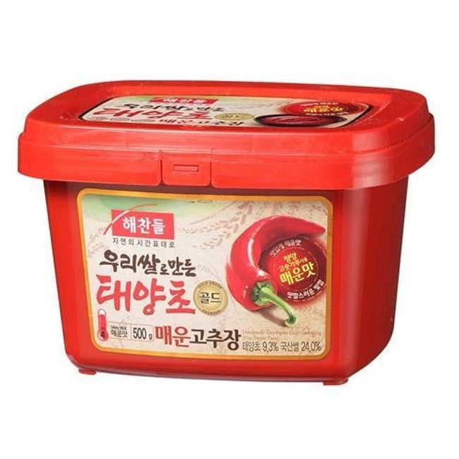 Hecandru Sungrass Spicy Gochujang, 17.6 oz (500 g), Korean Food, Korean Food, Korean Seasoning, Hechang Kuchujang, Korean Red Miso, Flavored