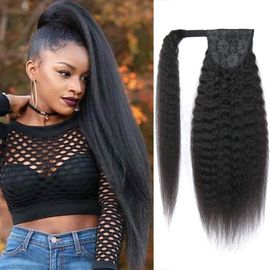 Clip in ponytail wrap / braid hair extension 24 straight