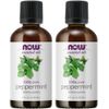 NOW Foods Peppermint Oil, 4 Fluid Ounce (2 Pack)