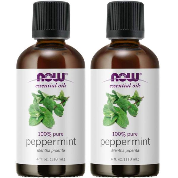 NOW Foods Peppermint Oil, 4 Fluid Ounce (2 Pack)