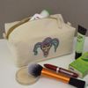 'Crazy Jester' Canvas Wash Bag/Makeup Case (CS00043675)