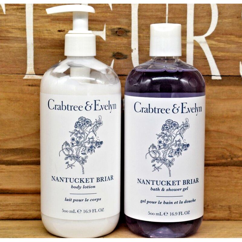 CRABTREE & EVELYN Nantucket Briar Body Lotion + Bath & Shower Gel Set ...