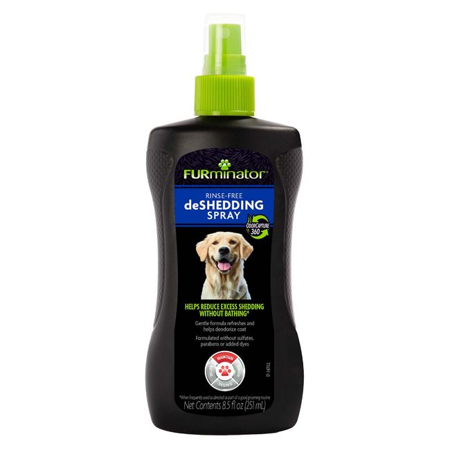 FURminator Rinse-Free deShedding Spray for Dogs, 8.5 oz