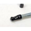 3/8" Dia x 1/4" Deep Round Black Vinyl Plastic Tube Tip End Cap Finger Pull Tab