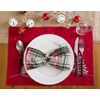 DII Christmas Kitchen, Polyester, Red, Snowman Placemat Set, 13x19