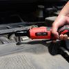 Cordless Ratchet 3/8" Right Angle Wrench Impact Power Tool w/2 Battery 7 Socket