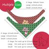 Christmas Dog Bandanas 2 Pack 4 Pattern Reversible Adjustable Winter Holiday ...