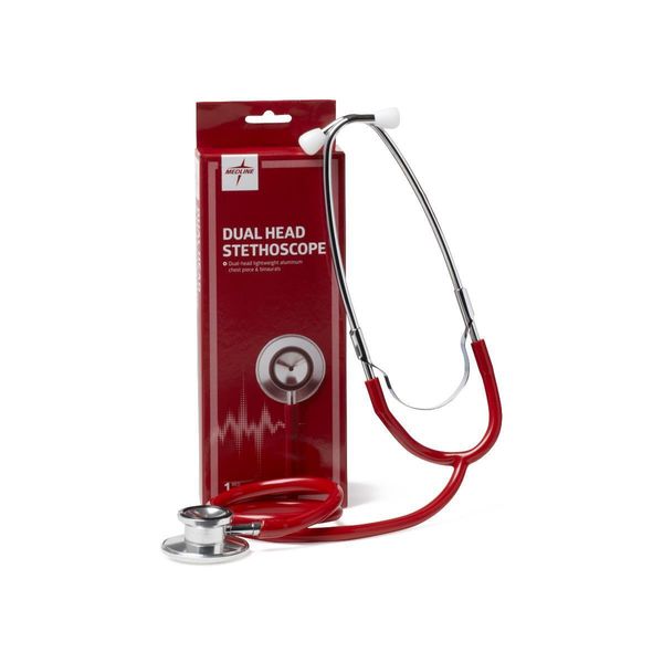 Dual-Head Stethoscope, Red