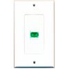 RiteAV 1 Port Fiber SC APC Simplex Wall Plate Oversized Jumbo MIDI