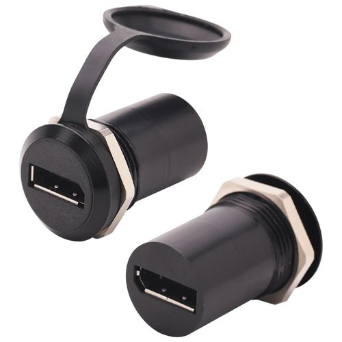 PENGLIN 2PCS DisplayPort Panel Mount Coupler, 8K@60Hz DP 1.4 Female to Female Extension Connector, Compatible with HDTV, Monitors, Laptop, Projector