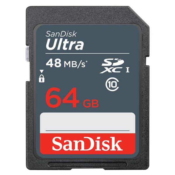 Sandisk 64GB Ultra SDXC Memory Card For Canon EOS 100D Camera