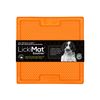 LickiMat Classic Soother Orange Dog Food Mat