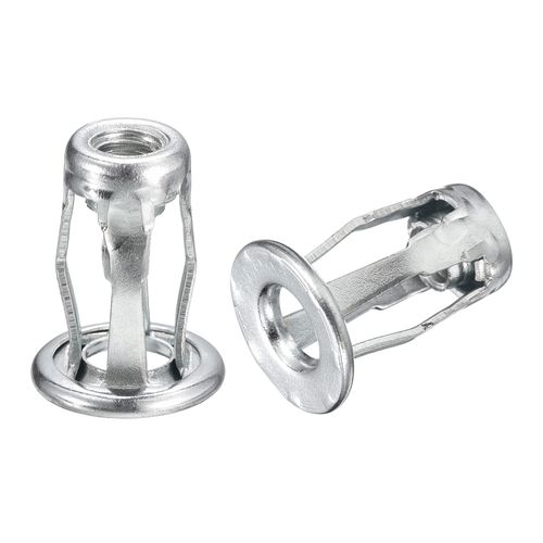uxcell M5 Jack Nuts Insert Nuts with Screws 304 Stainless Steel Rivet Nuts for Thin Metals Length 18.4mm 10pcs