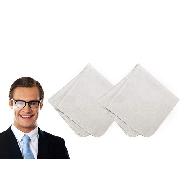 Set of 2 Anti-Fog Cloths, Cleaning Cloths, Glasses Wipes, 48 Hours of Effect, Anti-Fog Microfiber Material, Anti-Fog Cloth, Compatible with Goggles, Sunglasses, Camera Lens