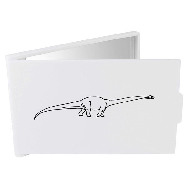 Azeeda 'Diplodocus Dinosaur' Compact/Travel/Pocket Makeup Mirror (CM00005713)