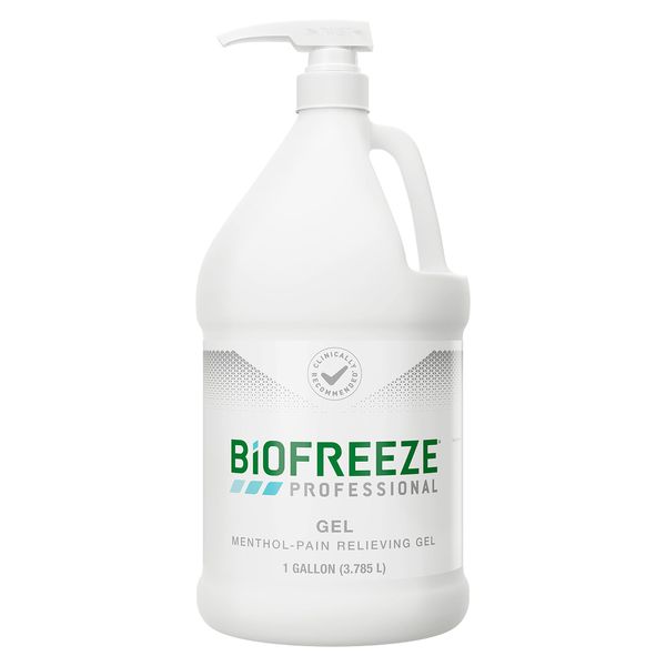 Biofreeze Professional Strength Pain Relief Gel, Arthritis Pain Reliver, Knee & Lower Back Pain Relief, Sore Muscle Relief, Neck Pain Relief, FSA Eligible, 128 FL OZ Biofreeze Menthol Gel