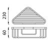 Konhard CS003 Bathroom Corner Shelf Wall Mount, Stainless Steel