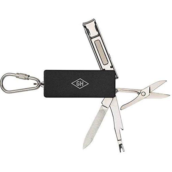 Gentlemen's Hardware Multitool Manicure 8.8 cm Stainless Steel Black 5-Piece