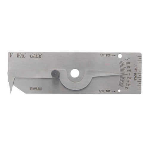 Utoolmart V-wac Welding Gauge 0-1/4 inches Stainless Steel Welding Inspection Tools