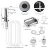 Sink Soap Dispenser Kitchen ABS Liquid Pump Tube with Sponge Holder