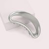 Sculpted Silver Claw Clip