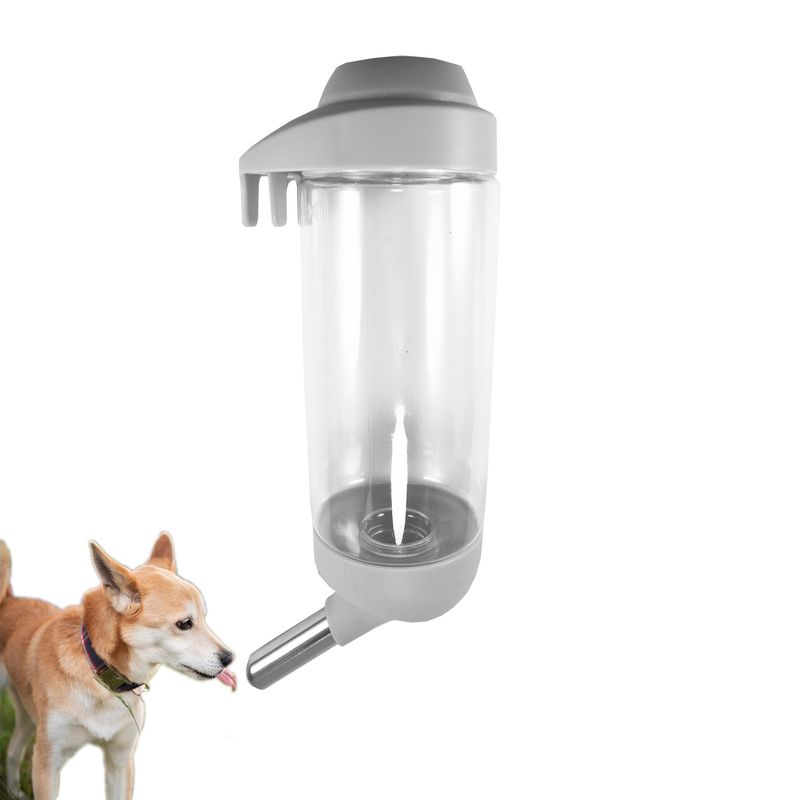 View of DEEUCHIS Dog Crate Water Bottle Dispenser - No Drip Dog Kennel Water ...