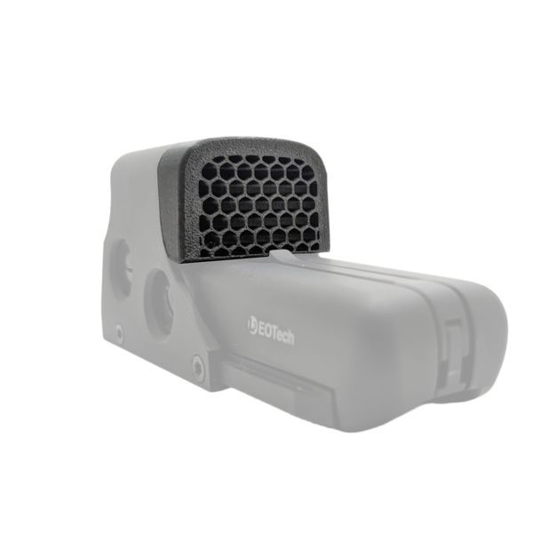 Killflash Hex Anti-Reflection Device Compatible with EOTech 512/552 Optic (Earth Brown - Open Center)