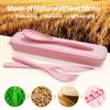 Reusable Eco-Friendly Travel Utensil Set with Case - 2 Pack