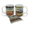 Abbey & CA Gift Multiwood Retirement Sublime Mug & Fabric Coaster Set