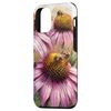 iPhone 15 Pro Echinacea Flower Blooming With Bees Around Graphic Case