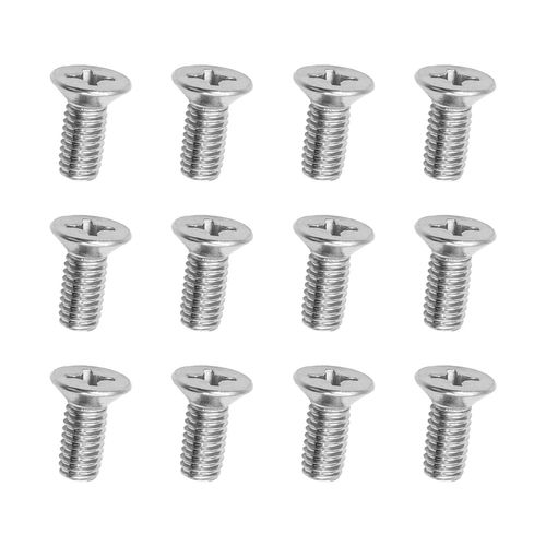 12PCS Stainless Steel Brake Disc Rotor Screws, 93600-06014-0H, Retaining Hardware Bolts Screw Kit for Front and Rear, Car Replacement for Acura, K3, City, Civic, Accord, Odyssey