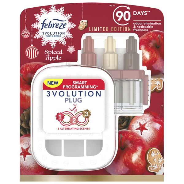 Febreze 3volution Plug Starter Kit & Refill Spiced Apple
