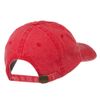 Salmon Squid Rig Embroidered Washed Cap - Red OSFM