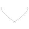 FindChic H Necklace Chain with Initial Silver Letter Necklace