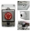 MDEOOSKY IP67 660V 10A Emergency Stop Button with Box, Emergency Shut Off Switch E-Stop Push Button Switches Box Waterproof, Replace for Outdoor Use