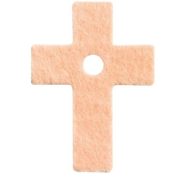 Fleecy Web Latin Cross Corn Toe Protection Felt Pads Adhesive Pads (60)