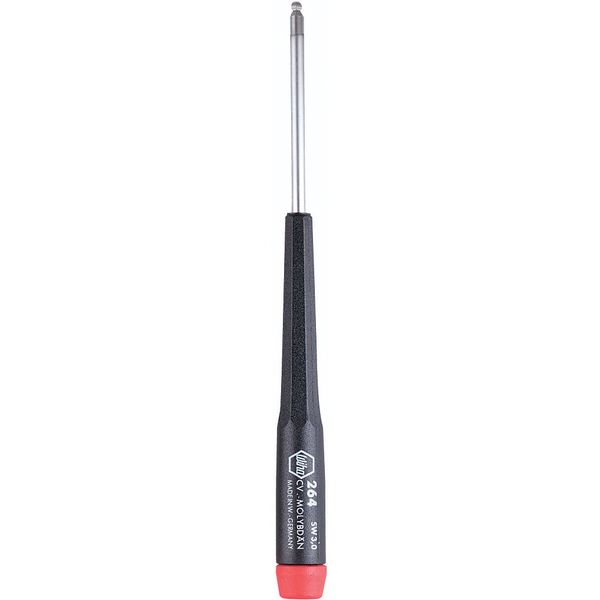 Wiha 96436 Ball End Hex Inch Screwdriver with Precision Handle, 9/64 x 60mm