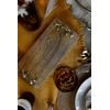 Artesà Rectangular Serving Platter, Mango Wood Board with Leopard Shaped Handles, 32 x 15cm