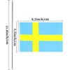 Sweden Desk Flag Swedish Small Mini Table Flags Decorations(Sweden)