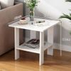 Side Table, Bedside Table, Low Table, Side Table, Kisigim Side Table, Stylish, Mini, Easy Assembly, Wooden, Small, Space Saving (A,40*40*41CM)