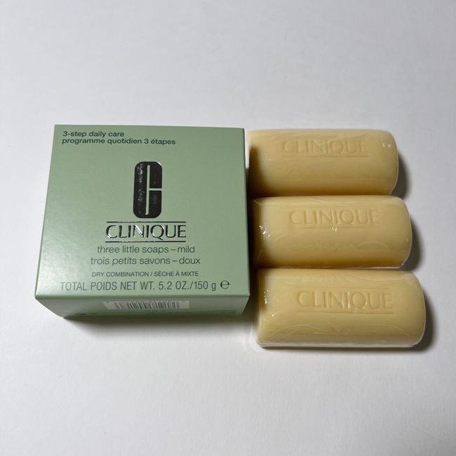 Clinique Three ( 3 ) Little Soaps Mild For Dry Combination Skin Type 2