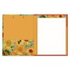 Robert Frederick Clipboard Folder With Notepad – Van Gogh Sunflowers Design