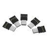 Bordhap 5pcs Ultra Mini Type-C USB-C to USB 2.0 OTG Adapter for Cell Phone Tablet & USB Cable & Flash Disk
